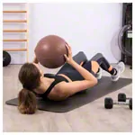 TOGU Medizinball aus Ruton,  28 cm, 1,5 kg, braun
