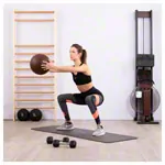 TOGU Medizinball aus Ruton,  28 cm, 2 kg, braun