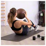 TOGU Medizinball aus Ruton,  28 cm, 2 kg, braun