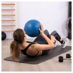 TOGU Medizinball aus Ruton,  28 cm, 3 kg, blau