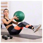 TOGU Medizinball aus Ruton,  34 cm, 4 kg, grn