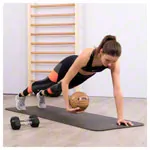 Medizinball aus Leder,  19 cm, 1 kg