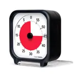 Abbildung zeigt Time Timer Tischuhr mit akustischem Signal, 60 Min., klein, LxB 7,5x7,5 cm