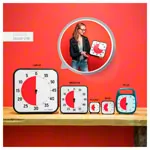 Time Timer Tischuhr mit akustischem Signal, 60 Min., gro, 30x30 cm