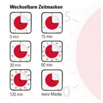 Time Timer MAX Tischuhr mit akustischem Signal, 5 Min. bis 120 Min., 40x40 cm