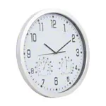 Wanduhr mit Hygro- und Thermometer,  35 cm