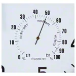 Wanduhr mit Hygro- und Thermometer,  35 cm