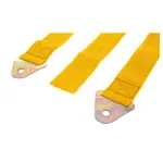 Wandbefestigungsgurt Standard fr Turnmatten 4 m x 50 mm (L x B), mit Schnellsteckverschluss, gelb
