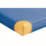 Leichtturnmatte mit Lederecken, 150x100x6 cm