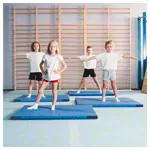 Super-Leichtturnmatte mit Klettecken, 150x100x6 cm