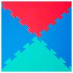 Abbildung zeigt Vario-Top Gymnastikmatte, LxBxH 100x100x2,5 cm, rot