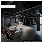 PAVIGYM Fitnessboden fr den Kraftraum Endurance, 100x100x0,7 cm