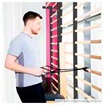Abbildung zeigt Sprossenwand Metall/Holz, H x B 240 x 90 cm, 14 Sprossen