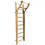NOHrD Sprossenwand Eiche, ausklappbar, 10 Sprossen, HxBxT 230x80x13 cm