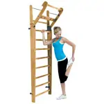 NOHrD Sprossenwand Eiche, ausklappbar, 10 Sprossen, HxBxT 230x80x13 cm