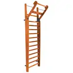 NOHrD Sprossenwand Kirsche, ausklappbar, 14 Sprossen, HxBxT 230x80x13 cm