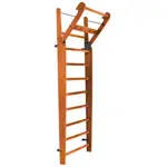NOHrD Sprossenwand Kirsche, ausklappbar, 10 Sprossen, HxBxT 230x80x13 cm