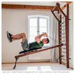 Abbildung zeigt NOHrD Combi-Trainer fr Sprossenwand, Kirsche
