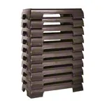 Step-Brett einteilig, LxBxH 75x41x13 cm, schwarz