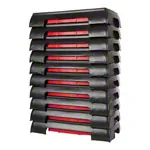 Step-Brett, 2-fach verstellbar, LxBxH 75x41x13/18 cm, schwarz