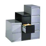 Hngeregistraturschrank mit 2 Schubladen, HxBxT 73,3x43,3x59 cm, einbahnig
