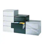 Hngeregistraturschrank mit 4 Schubladen, LxBxH 135,7x78,7x59 cm, zweibahnig
