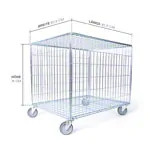 Abbildung zeigt Ballwagen-Set Standard mit Deckel, 2-tlg., 296.5 L, fahrbar