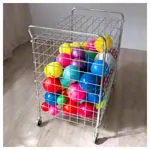 Abbildung zeigt Ballwagen mit Griff und Deckel, 405 L, fahrbar