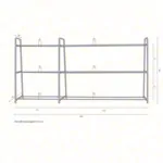 Ballregal Exklusiv-Set Basis + Erweiterungsmodul, 405x62x180 cm, 2-tlg.