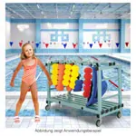 Kunststoff Aufbewahrungswagen fr Schwimmgrtel, fahrbar
