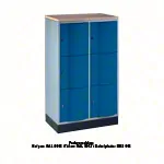 Schliefachschrank Resisto mit 6 Fchern, HxBxT 125x77x54 cm