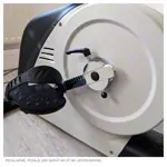 Abbildung zeigt Montage von Pedalarmen f�r ERGO-FIT Ergometer