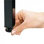 Doppelseitige Garderobenbank ohne Schuhrost, 12 Haken, HxBxT 165x150x75,6 cm