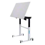 Mckel Sitz-Steharbeitstisch Ergo M 2 B x T x H 120 x 70 x 68-112 cm, mit Rollen, grau/grau