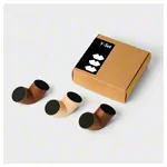 Abbildung zeigt Loggos Erweiterungsset Y-Steine aus Buchenholz und Nussbaum