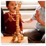 Abbildung zeigt Loggos Erweiterungsset Y-Steine aus Buchenholz