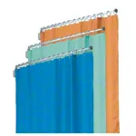 Teleskopsichtschutz 150 cm mit Vorhang 175 cm