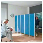 Leichtparavent 4-flgelig, H x B 165 x 204 cm