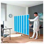 Faltwand flexibel, 3-flgelig, H x B 165 x 90 cm