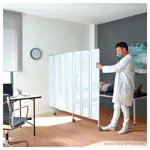 Faltwand flexibel, 3-flgelig, H x B 165 x 90 cm