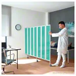 Faltwand flexibel, 3-flgelig, H x B 165 x 90 cm