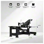 Abbildung zeigt TUNTURI Kraftstation Platinum Hip Thrust, Plate loaded, V-series