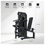 Abbildung zeigt TUNTURI Kraftger�t Platinum Dual Leg Curl/Extension, V-series