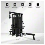 Abbildung zeigt TUNTURI Multistation Platinum Multi Station/4, V-series