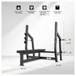 Abbildung zeigt TUNTURI Kraftstation Platinum Horizontal Bench Press, V-series