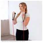 Abbildung zeigt Thera-Band Tubing, 30,5 m, mittel, rot