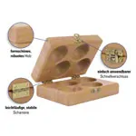 Thera-Band Handtrainer-Set, 5-tlg., 4 Strken inkl. Holzbox
