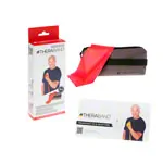 Thera-Band inkl. Tasche und Anleitung, 2,50 m x 12,8 cm, mittel, rot
