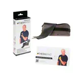 Thera-Band inkl. Tasche und Anleitung, 2,50 m x 12,8 cm, spezial stark, schwarz