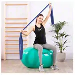 Deuser Physio Band, 25 m x 15 cm, stark, blau